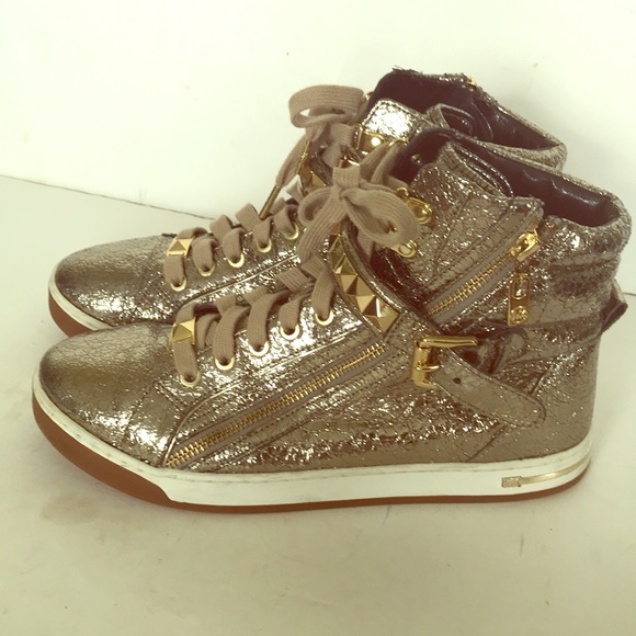 Michael Kors Shoes - MIchael Kors High Top Leather Sneakers Shoes
